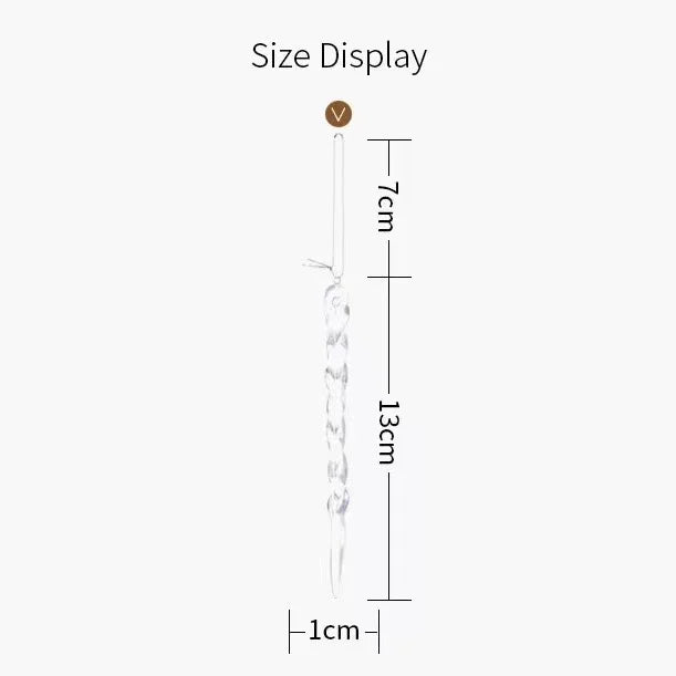 Measurement chart showing the size of a piece of jewelry with dimensions labeled.