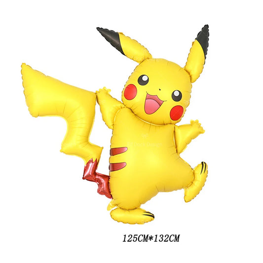 Inflatable Pikachu character on a white background