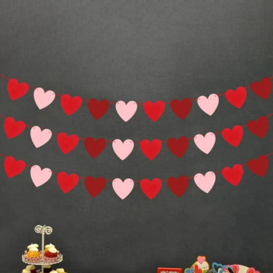 Valentine's Hanging Heart Banner